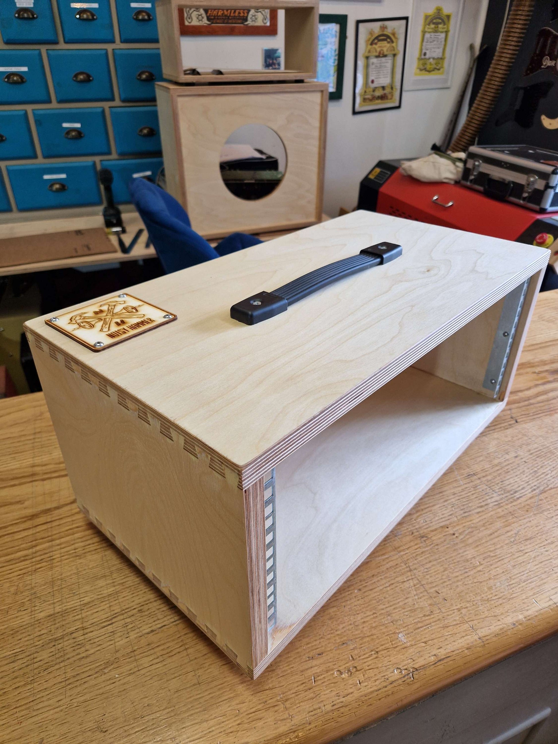 4U Birch Ply Rack Unit Enclosure Headshell