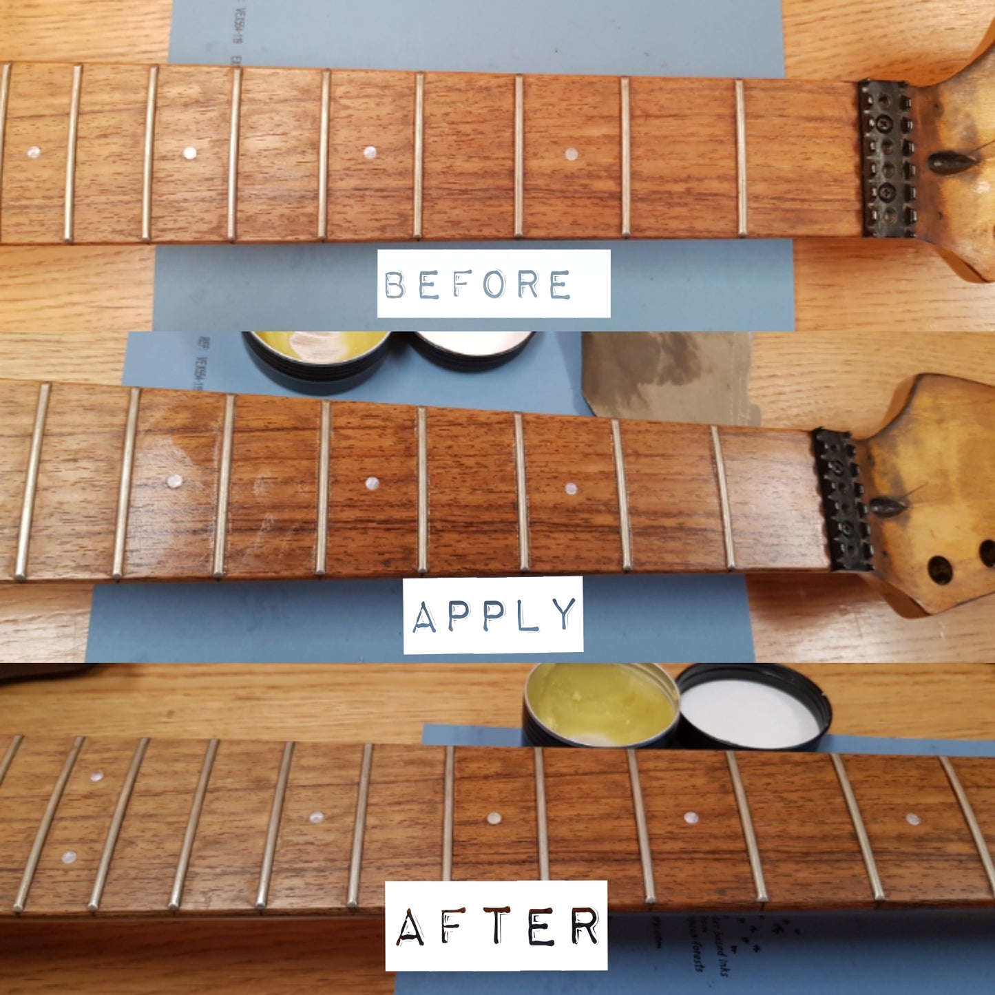 Noisy Hammer Guitar Wood Restoration Wax image 4