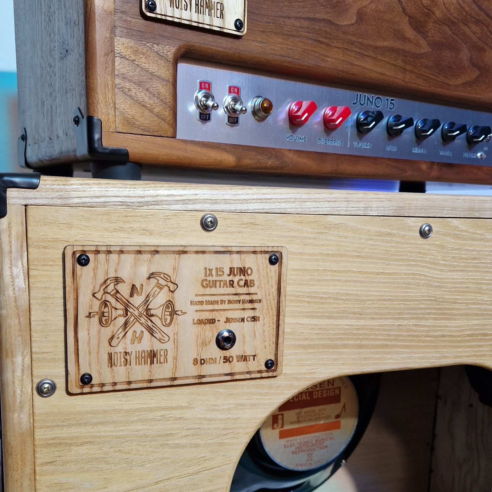 Noisy Hammer Juno 15w Guitar Amplifier + 2x12" or 1x15" cab image 5