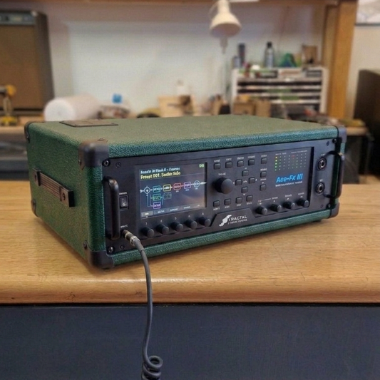 Axe FX Rack_Unit_Case_Headshell_Racing Green Tolex
