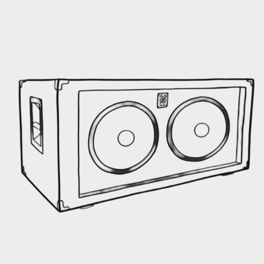 Husky 2x12" Guitar Speaker Cabinet