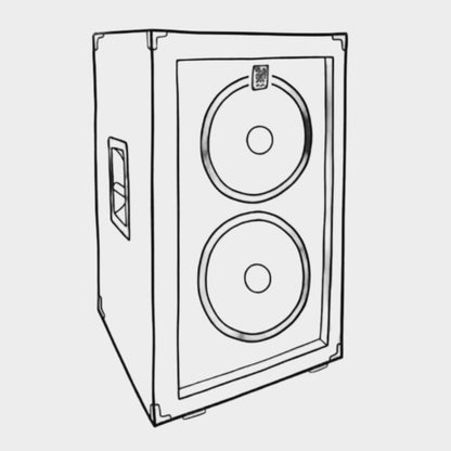 Husky 2x12" Vertical Guitar Speaker Cabinet