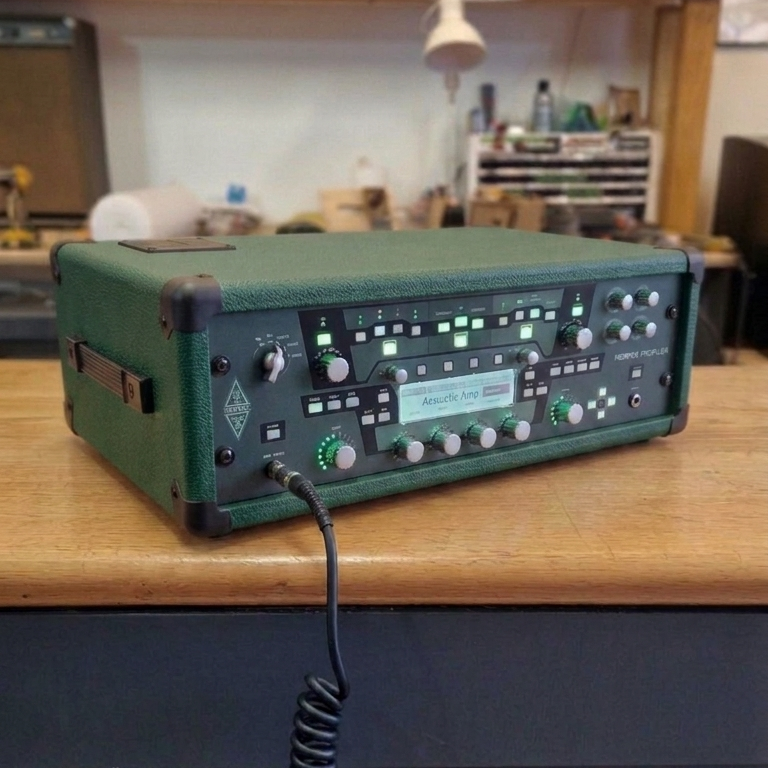 Kemper Powerack Profiler Rack_Unit_Case_Headshell_Racing Green Tolex