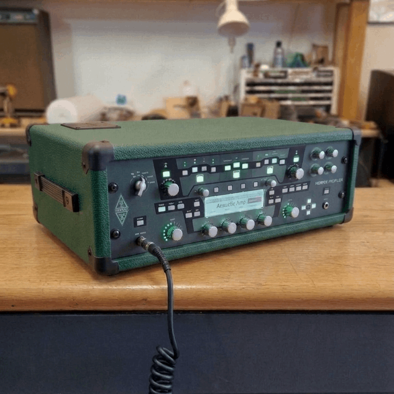 Kemper Powerack Profiler Rack_Unit_Case_Headshell_Racing Green Tolex