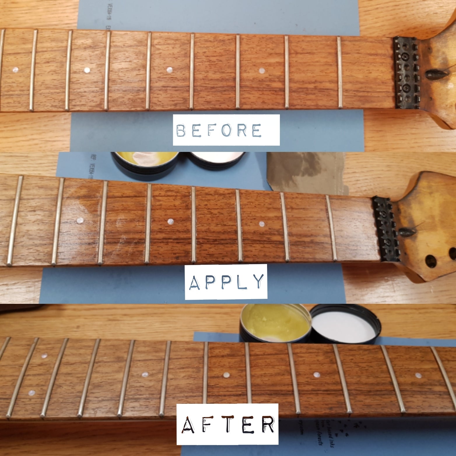 Noisy Hammer Guitar Wood Restoration Wax