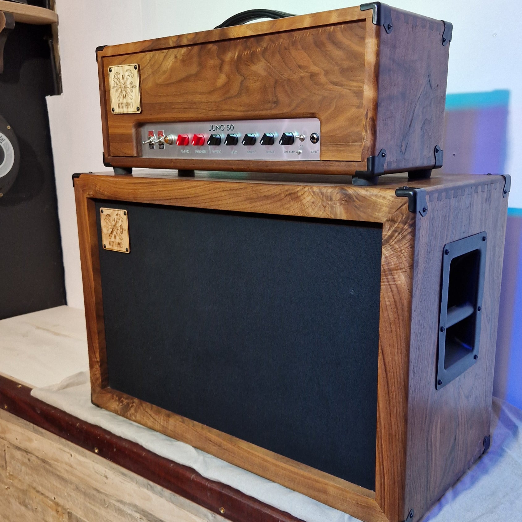 Noisy Hammer Juno 50w Guitar Amplifier + 2x12" cab image 3